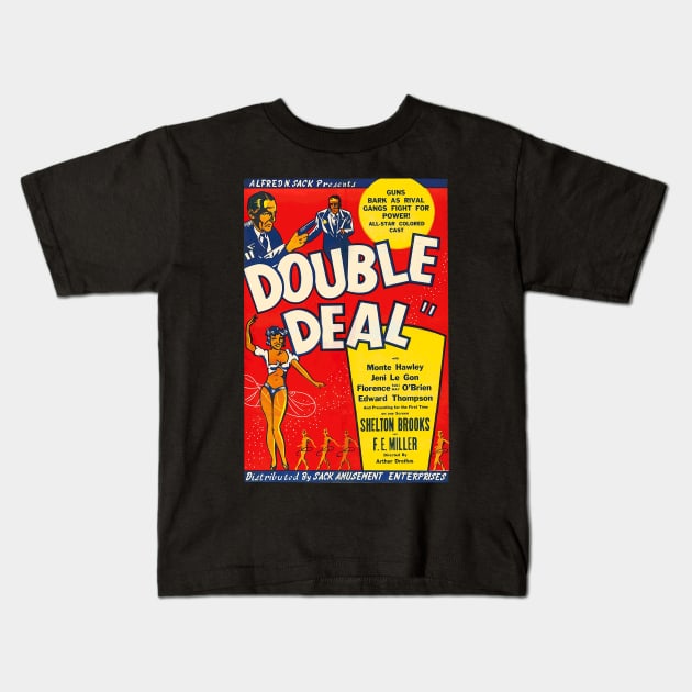 1939 DOUBLE DEAL Kids T-Shirt by FauziKenceng